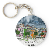 Panama City Beach Florida tropical art gifts Keychains