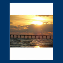 Panama City Beach Pier Sunset postcards