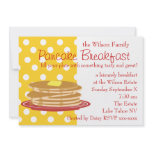 Pancake Breakfast Personalized Announcement