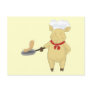 Pancake Flipping Pig Chef Postcards