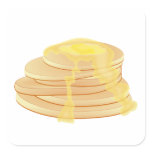 Pancakes stickers - rounded corners