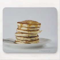 Pancakes with syrup mouse mats
