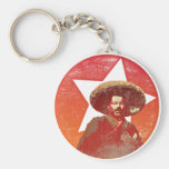 Pancho Villa Vintage Red Star Keychain