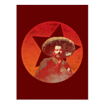 Pancho Villa Vintage Red Star Post Cards