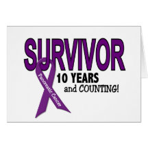 Pancreatic Cancer 10 YEAR SURVIVOR Card
