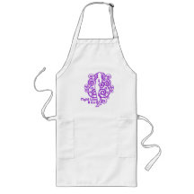 Pancreatic Cancer Abstract Fight Like a Girl Aprons