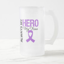 Pancreatic Cancer Always My Hero My Niece Coffee Mugs