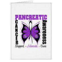 Pancreatic Cancer Awareness Butterfly Cards