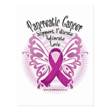 Pancreatic Cancer Butterfly 3 Post Card