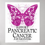 Pancreatic Cancer Butterfly Print