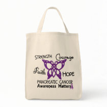 Pancreatic Cancer Celtic Butterfly 3 Canvas Bag
