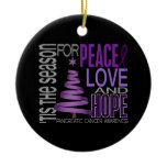 Pancreatic Cancer Christmas 1 Ornaments