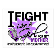 Pancreatic Cancer Fight Like A Girl Mother 11 Post Cards