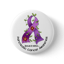 Pancreatic Cancer FLOWER RIBBON 1