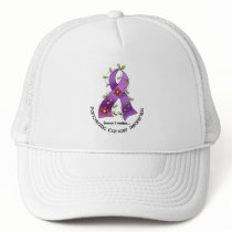 Pancreatic Cancer FLOWER RIBBON 1