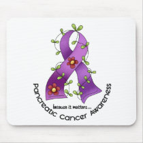 Pancreatic Cancer FLOWER RIBBON 1