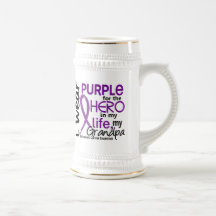 Pancreatic Cancer For My Hero My Grandpa 2 Mug