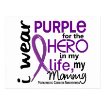 Pancreatic Cancer For My Hero My Mummy 2 Postcards