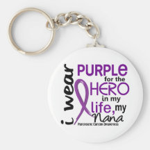 Pancreatic Cancer For My Hero My Nana 2 Key Chains