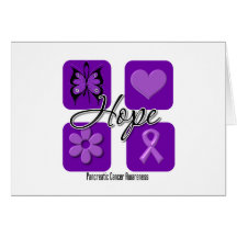 Pancreatic Cancer Hope Love Inspire Awareness Greeting Cards