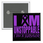 Pancreatic Cancer I Am Unstoppable Pinback Button