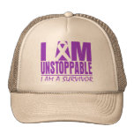 Pancreatic Cancer I Am Unstoppable Trucker Hat