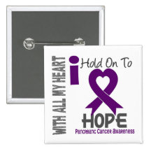 Pancreatic Cancer I Hold On To Hope Pin