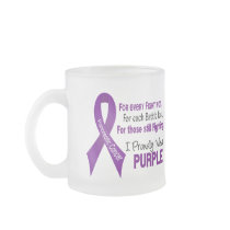 Pancreatic Cancer I Proudly Wear Purple Coffee Mug