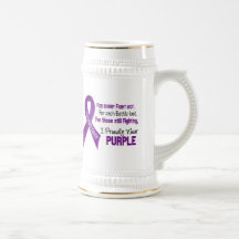 Pancreatic Cancer I Proudly Wear Purple Mug