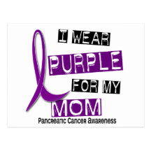 Pancreatic Cancer I WEAR PURPLE 37 Mum Post Cards