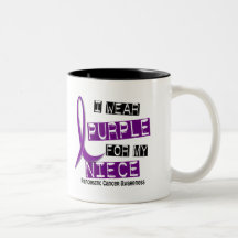 Pancreatic Cancer I WEAR PURPLE 37 Niece Coffee Mug