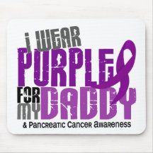 Pancreatic Cancer I Wear Purple For My Daddy 6.2 Mousepad