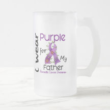 Pancreatic Cancer I Wear Purple For My Father 43 Mugs