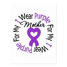 Pancreatic Cancer I Wear Purple For My Mother Post Cards