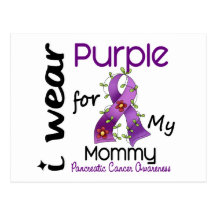 Pancreatic Cancer I Wear Purple For My Mummy 43 Post Cards