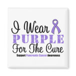 Pancreatic Cancer I Wear Purple For The Cure magnets