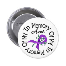 Pancreatic Cancer In Memory of My Aunt Pinback Button