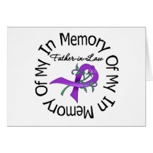 Pancreatic Cancer In Memory of My Father-in-Law Card