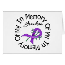 Pancreatic Cancer In Memory of My Grandson Cards