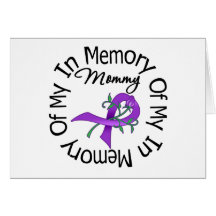 Pancreatic Cancer In Memory of My Mummy Greeting Cards