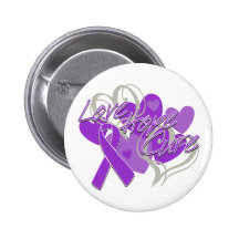 Pancreatic Cancer Love Hope Cure Pinback Button