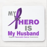 Pancreatic Cancer My Hero is My Husband mousepads