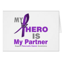 Pancreatic Cancer My Hero is My Partner Card
