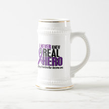 Pancreatic Cancer NEVER KNEW A HERO 2 Grandmother Coffee Mugs