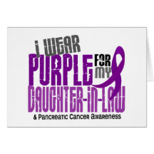 Pancreatic Cancer Purple For My Daughter-In-Law 6 Cards