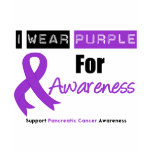 Pancreatic Cancer Purple Ribbon Awareness t-shirts