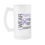Pancreatic Cancer Purple Ribbon (Daughter) mugs