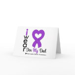 Pancreatic Cancer Purple Ribbon Support Dad cards