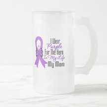 Pancreatic Cancer Ribbon My Hero My Mum Mug