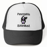 Pancreatitis Stinks Skunk Awareness Design hats